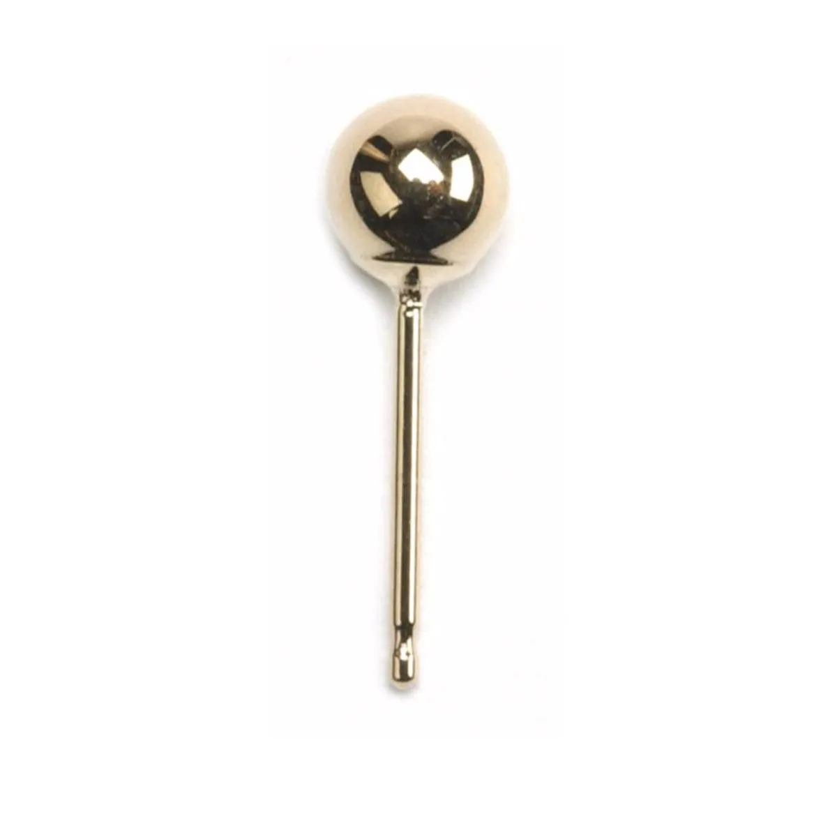14KY & 14KW 14KY 4mm Ball Earring Posts Only .026" x .315"