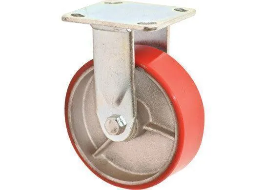 150MM FIXED CASTOR POLYURETHANE WLL 300KG