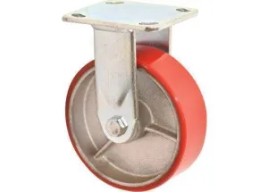 150MM FIXED CASTOR POLYURETHANE WLL 300KG
