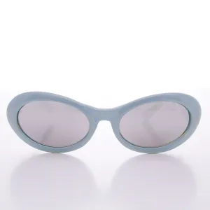 90s Curved Oval Cat Eye Vintage Sunglass in Pastel Colors - Lanie 2