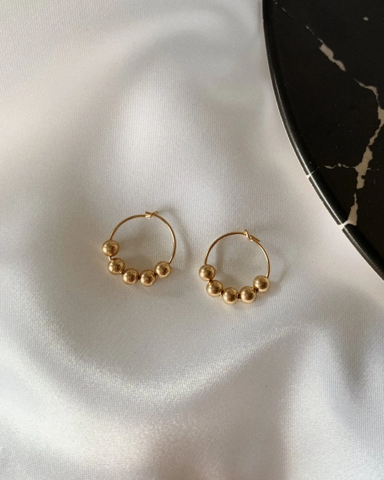 Beaded Hoop Earrings