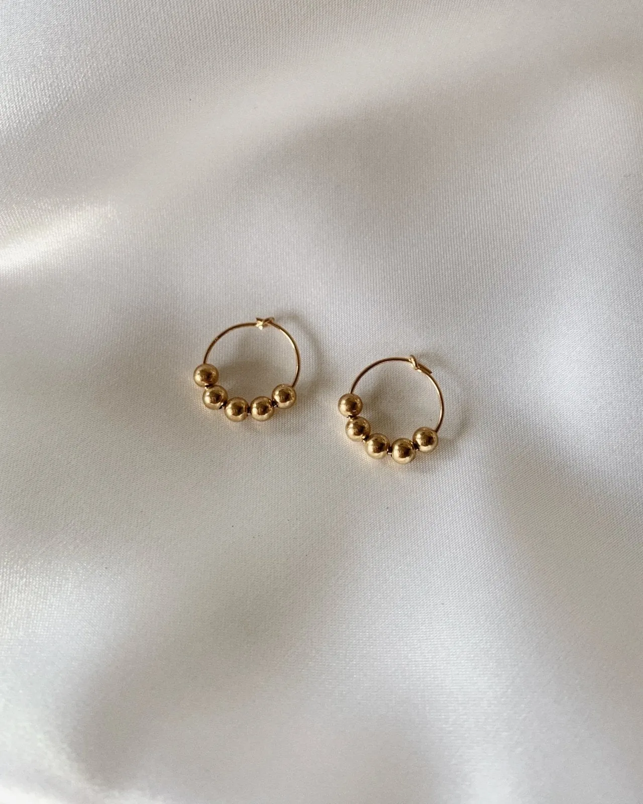 Beaded Hoop Earrings