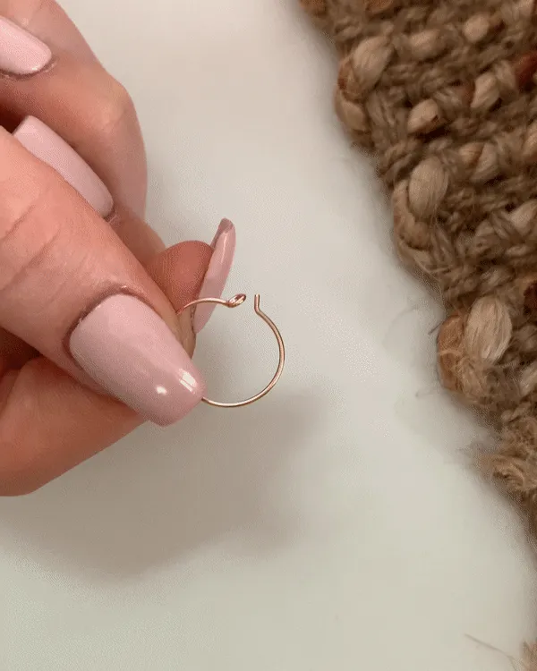 Beaded Hoop Earrings