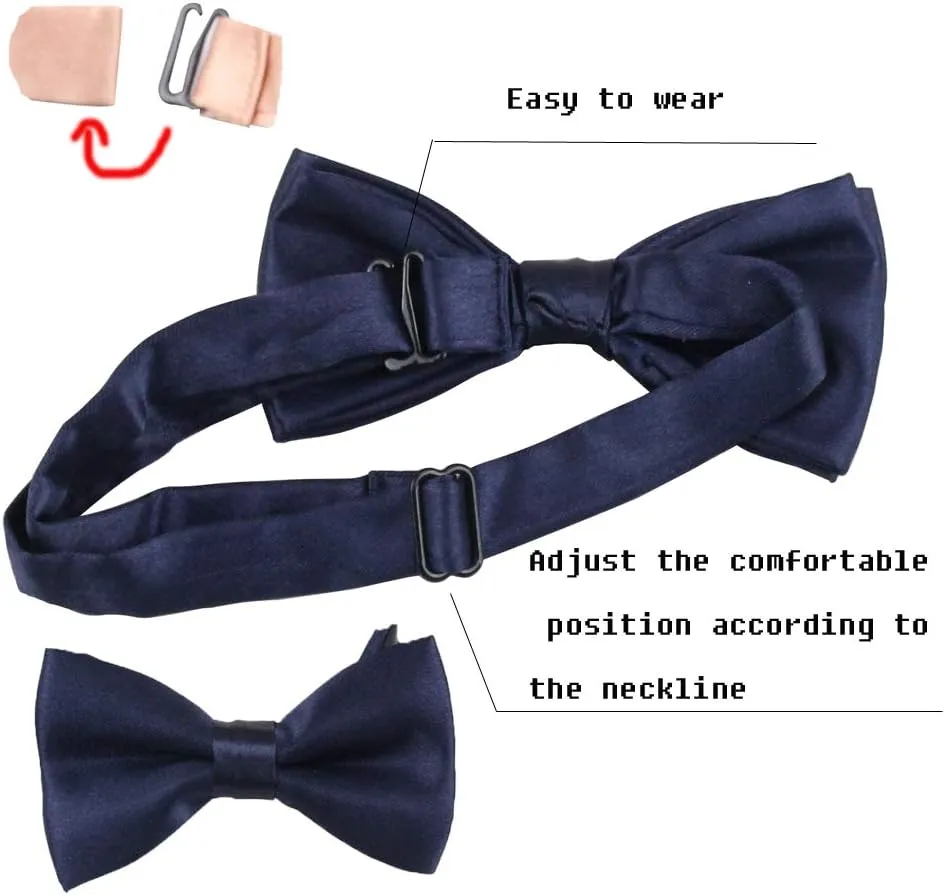 Child Kids Suspenders Bow Tie for Boys and Girls Adjustable Elastic Classic Accessory Sets Age 1 to 13 Year
