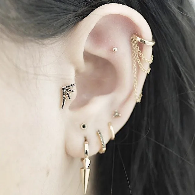 Diamond Eternity Earring by Maria Tash in 18K Gold