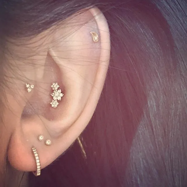 Diamond Eternity Earring by Maria Tash in 18K Gold