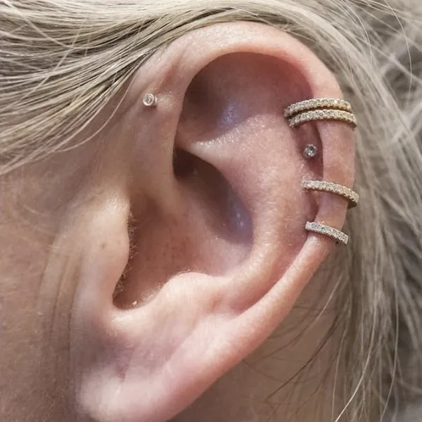 Diamond Eternity Earring by Maria Tash in 18K Gold