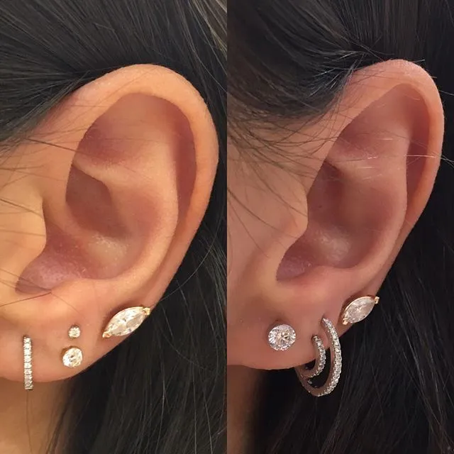 Diamond Eternity Earring by Maria Tash in 18K Gold
