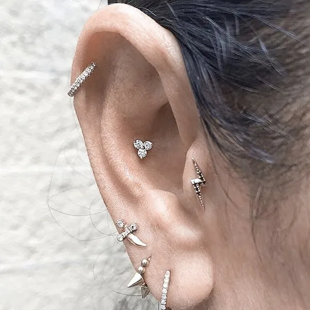 Diamond Eternity Earring by Maria Tash in 18K Gold