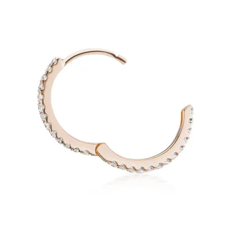 Diamond Eternity Earring by Maria Tash in Rose Gold
