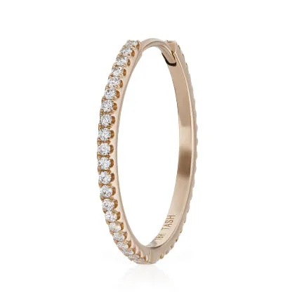 Diamond Eternity Earring by Maria Tash in Rose Gold