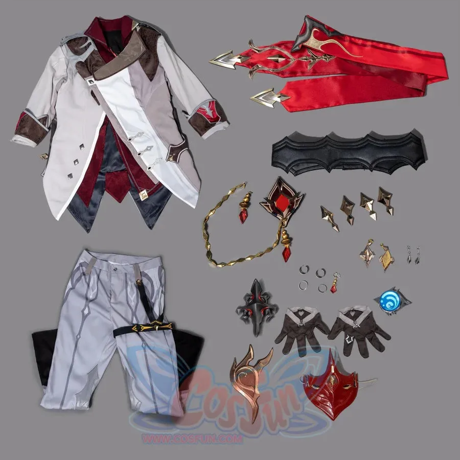 Genshin Impact Tartaglia Childe Cosplay Costume/Shoes C07485  AAA