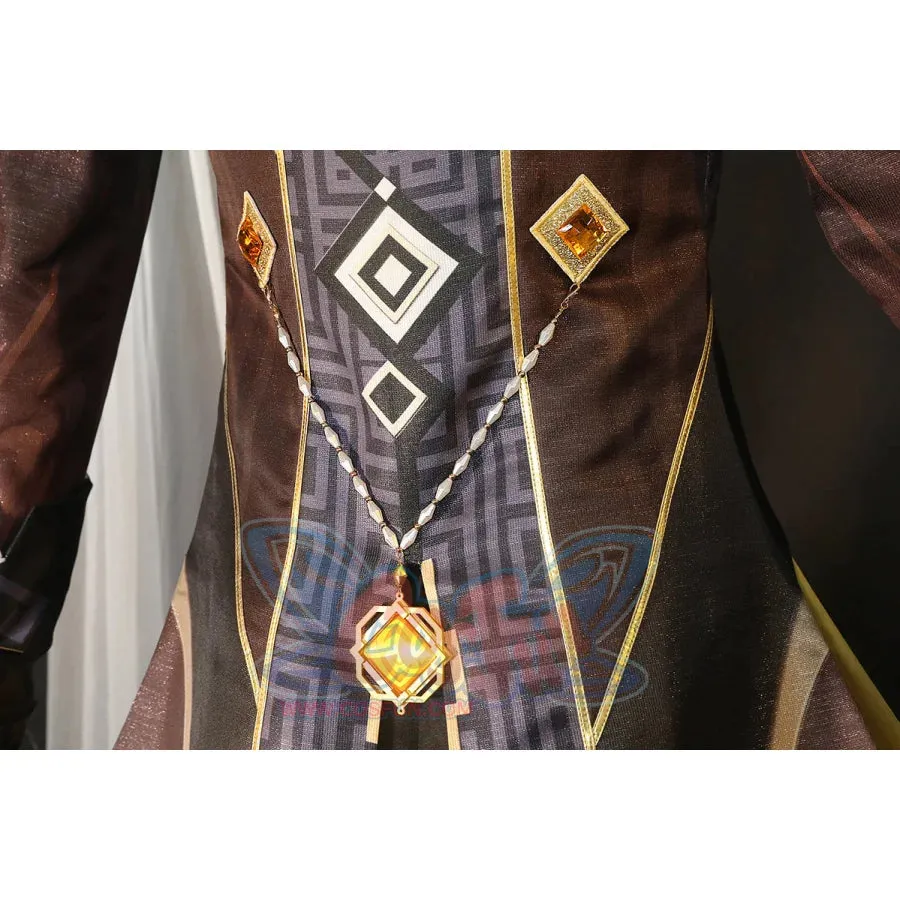 Genshin Impact Zhongli Cosplay Costume C02946  AA