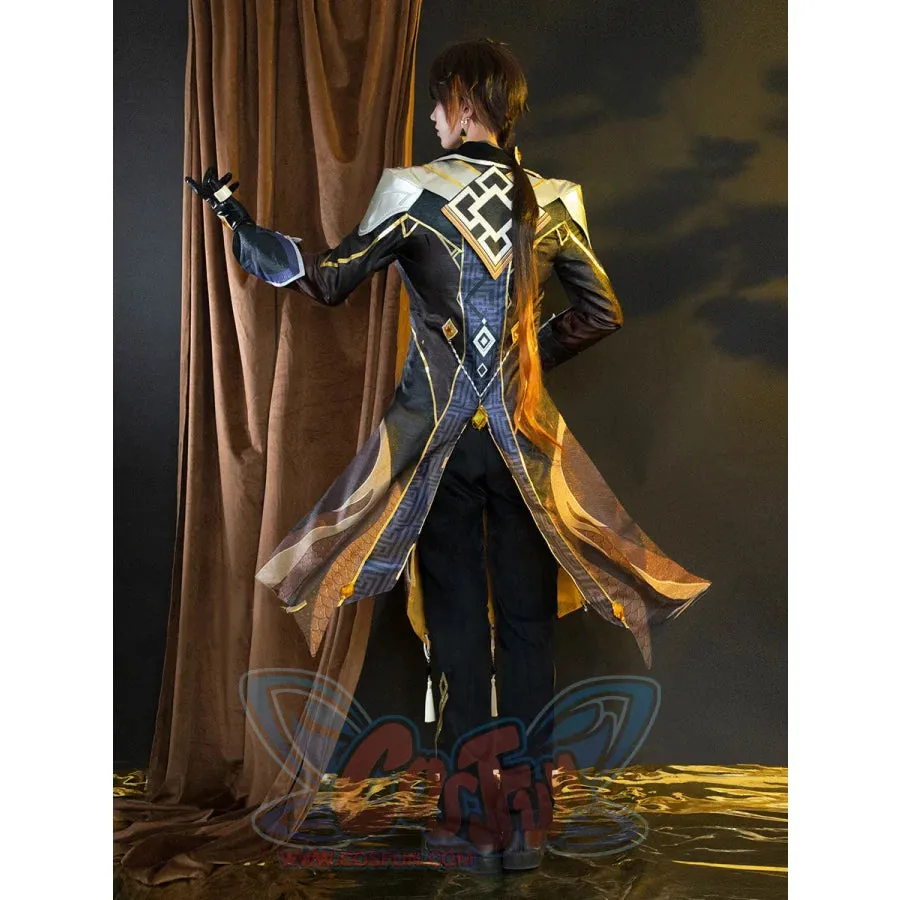 Genshin Impact Zhongli Cosplay Costume C02946  AA