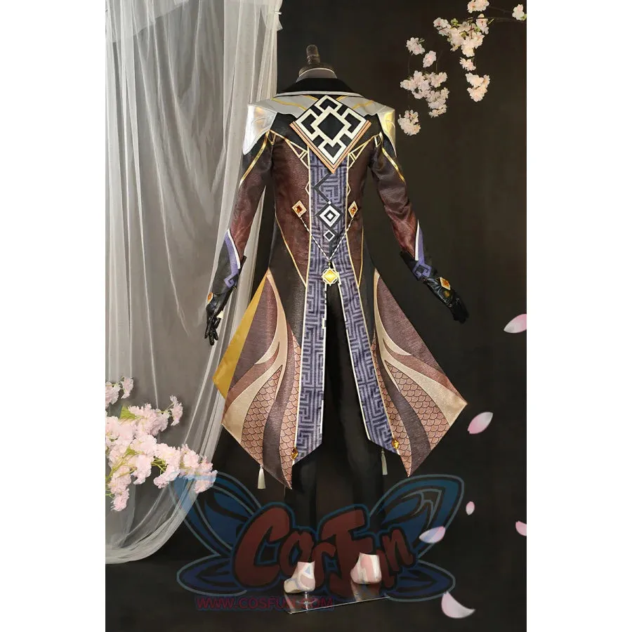 Genshin Impact Zhongli Cosplay Costume C02946  AA