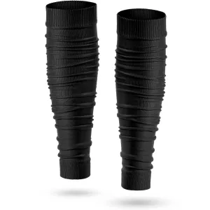 Kasyat Football Scrunch Leg Sleeve for Men Calf Compression Sleeve Scrunch Soccer Sock for Adult Youth Women Athlete Sports Hockey(Black)