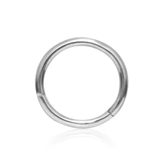Plain Hoop by Maria Tash in White Gold