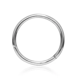 Plain Hoop by Maria Tash in White Gold