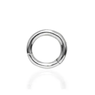 Plain Hoop by Maria Tash in White Gold