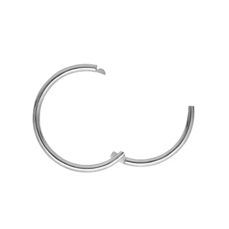 Plain Hoop by Maria Tash in White Gold