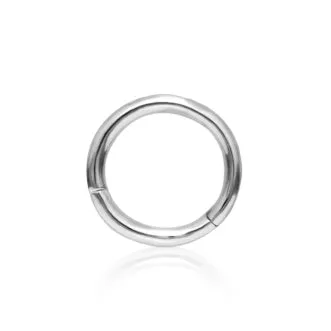Plain Hoop by Maria Tash in White Gold