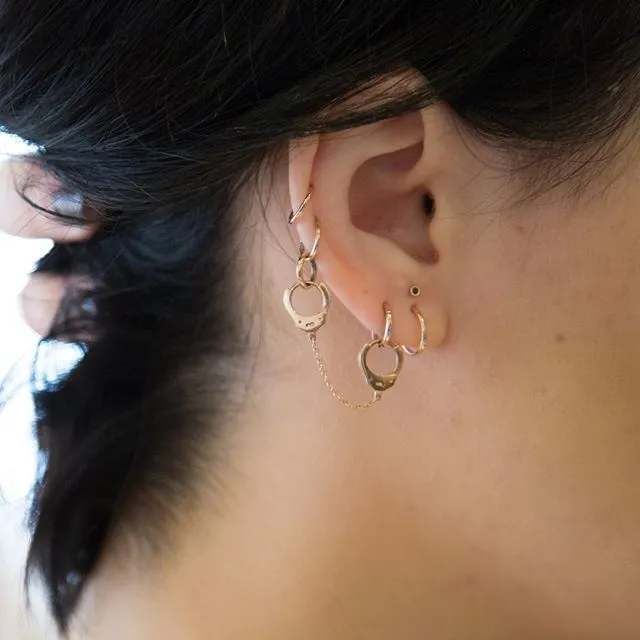 Plain Hoop by Maria Tash in White Gold