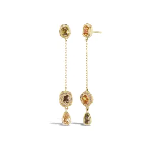 Rain Chain Dangle Earrings