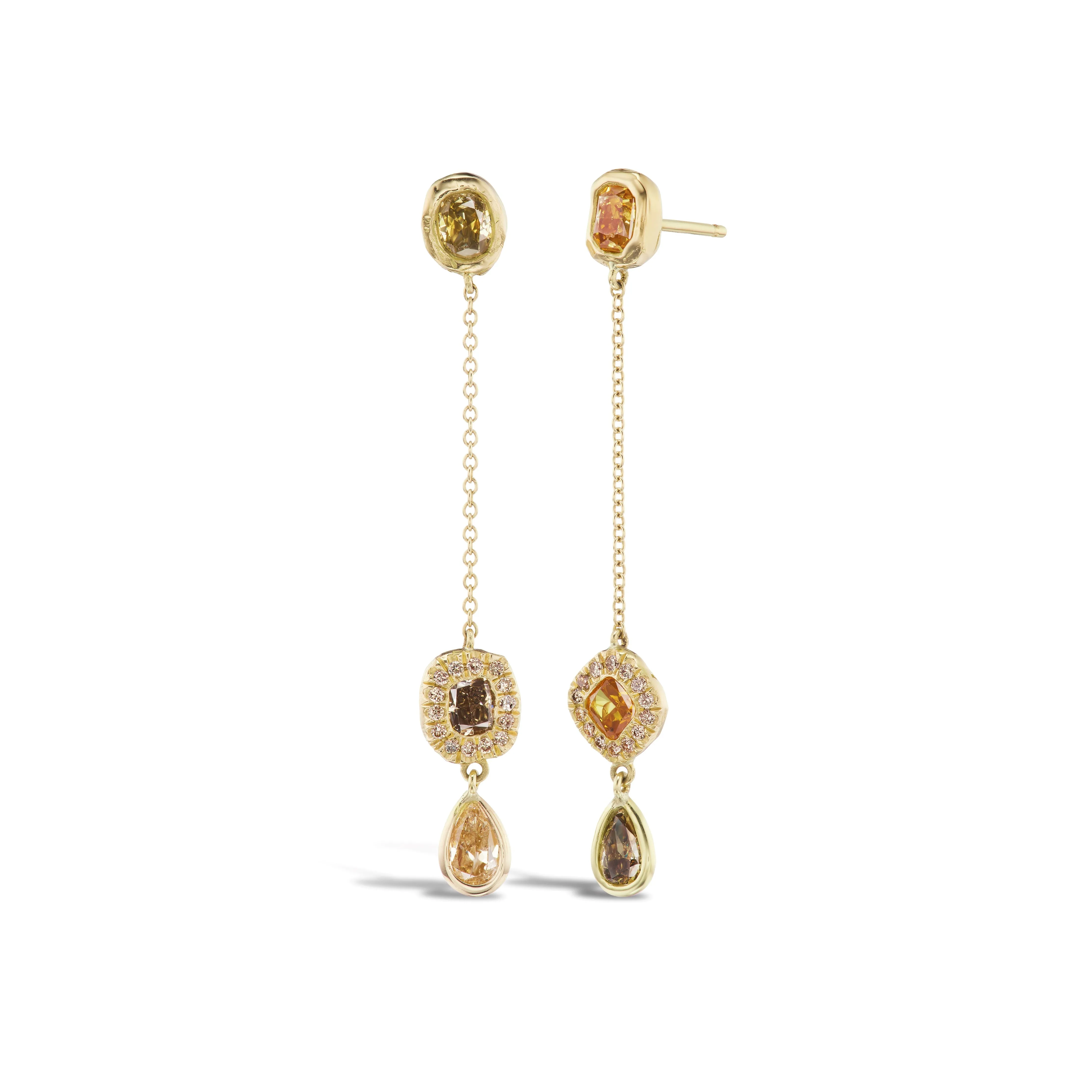 Rain Chain Dangle Earrings