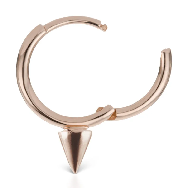 Single Spike Non-Rotating Earring by Maria Tash in Rose Gold
