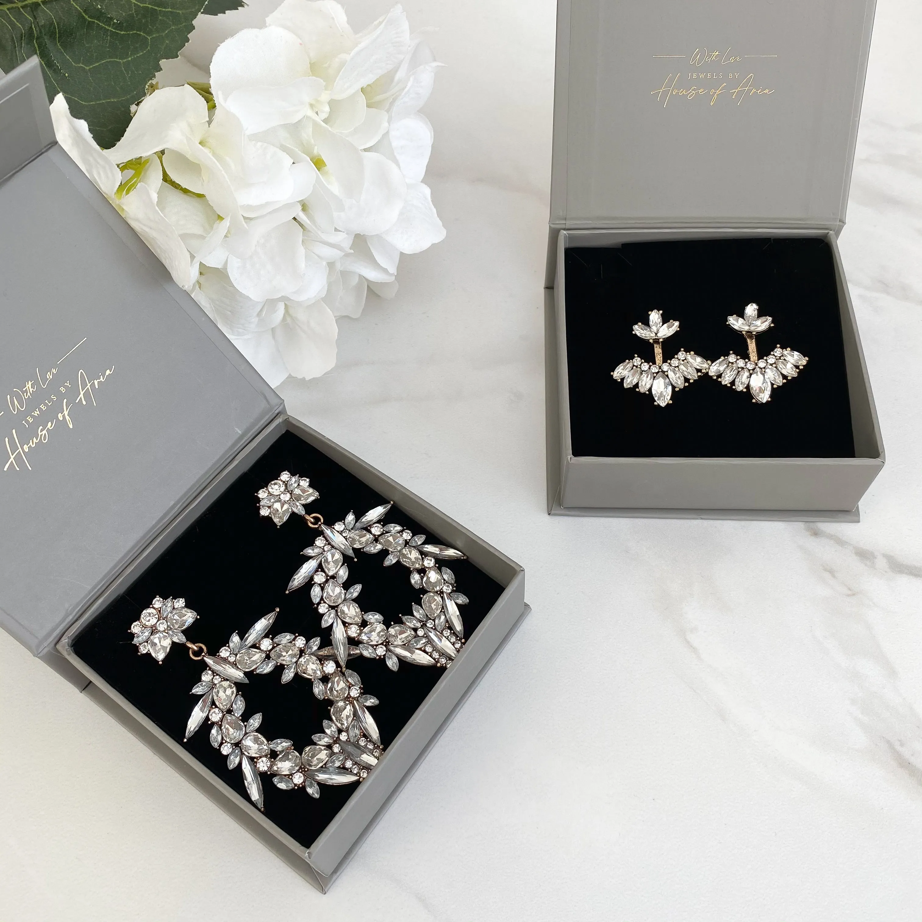 STORM Black Jewel Stud Earrings
