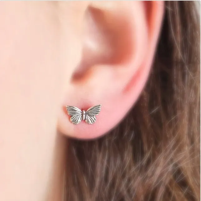 Tiny Butterflies Necklace & Earring Set