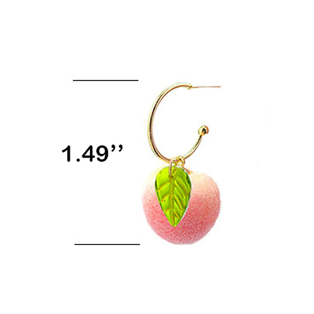 US Pom Pom Flower Balloon Daisy Vintage Heart Cat Star Fruit Earrings /Ear Clips