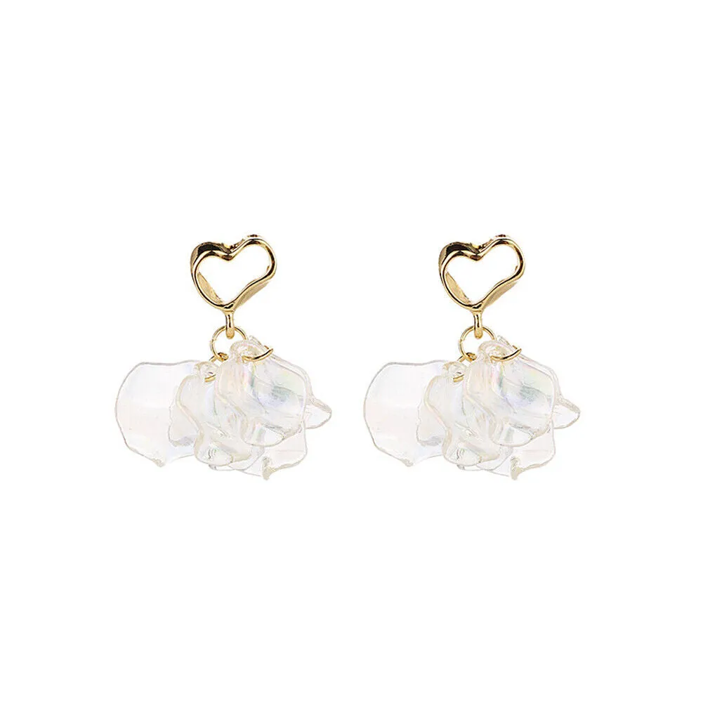 US Pom Pom Flower Balloon Daisy Vintage Heart Cat Star Fruit Earrings /Ear Clips