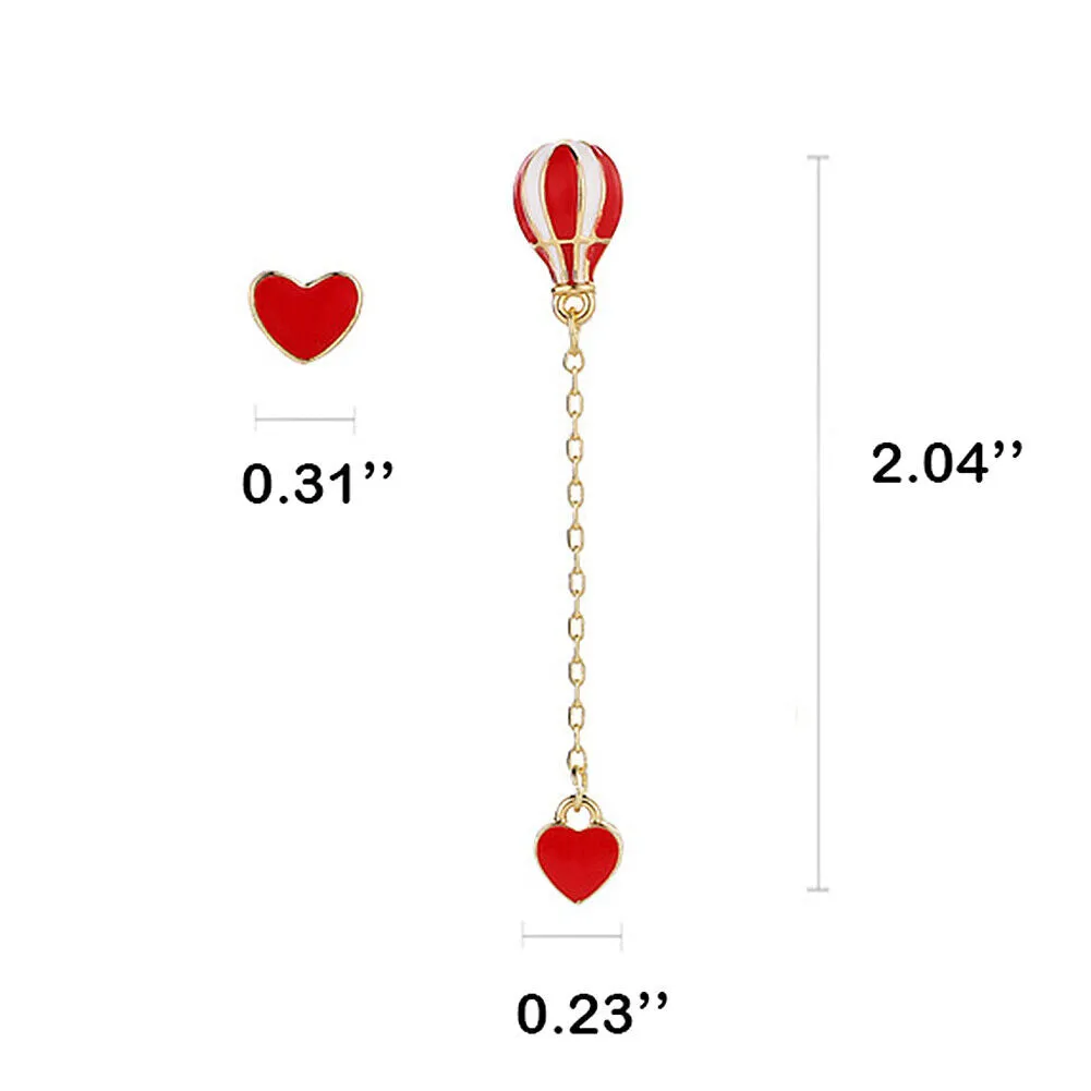 US Pom Pom Flower Balloon Daisy Vintage Heart Cat Star Fruit Earrings /Ear Clips