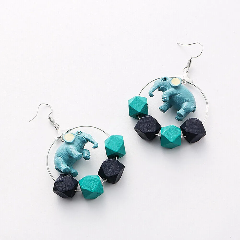US Pom Pom Flower Balloon Daisy Vintage Heart Cat Star Fruit Earrings /Ear Clips