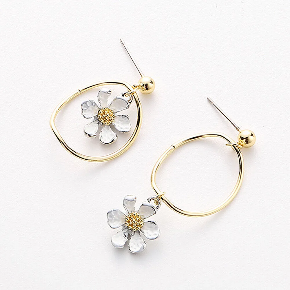 US Pom Pom Flower Balloon Daisy Vintage Heart Cat Star Fruit Earrings /Ear Clips