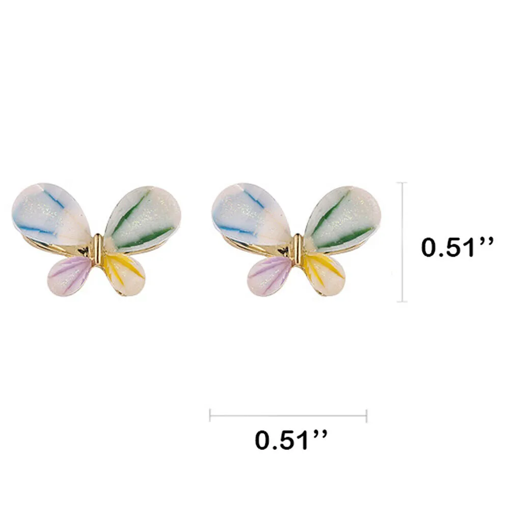 US Pom Pom Flower Balloon Daisy Vintage Heart Cat Star Fruit Earrings /Ear Clips