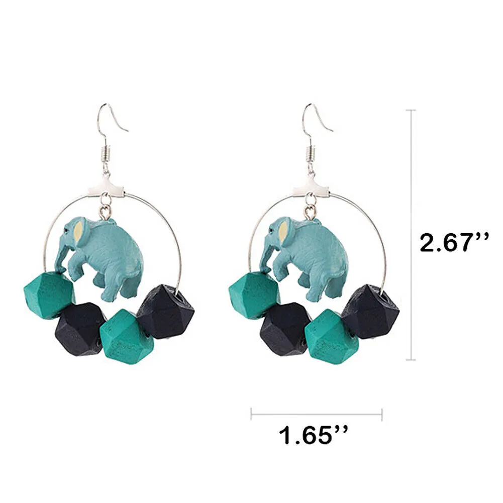 US Pom Pom Flower Balloon Daisy Vintage Heart Cat Star Fruit Earrings /Ear Clips