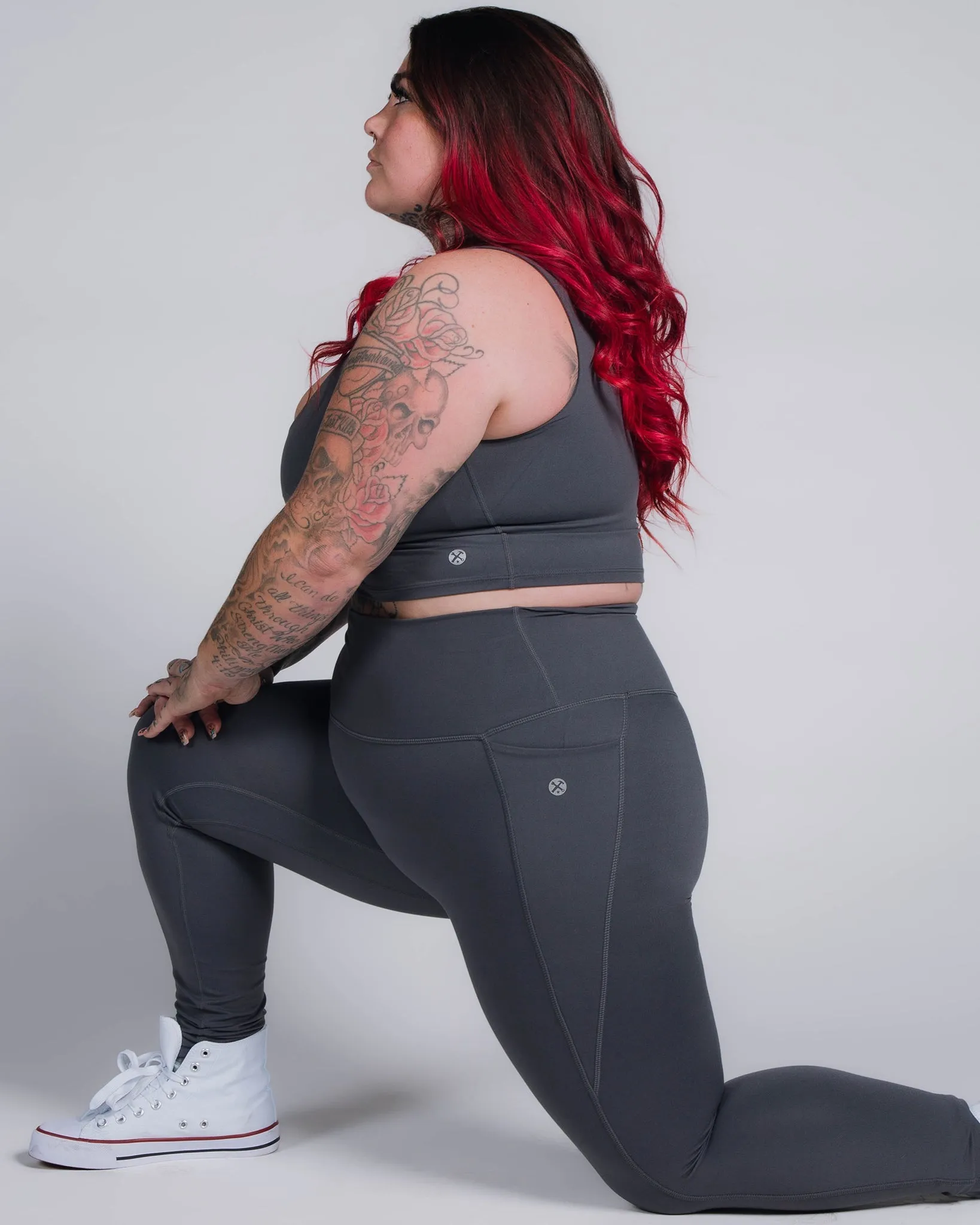 Women's Classic Crop Top - Charcoal Gray