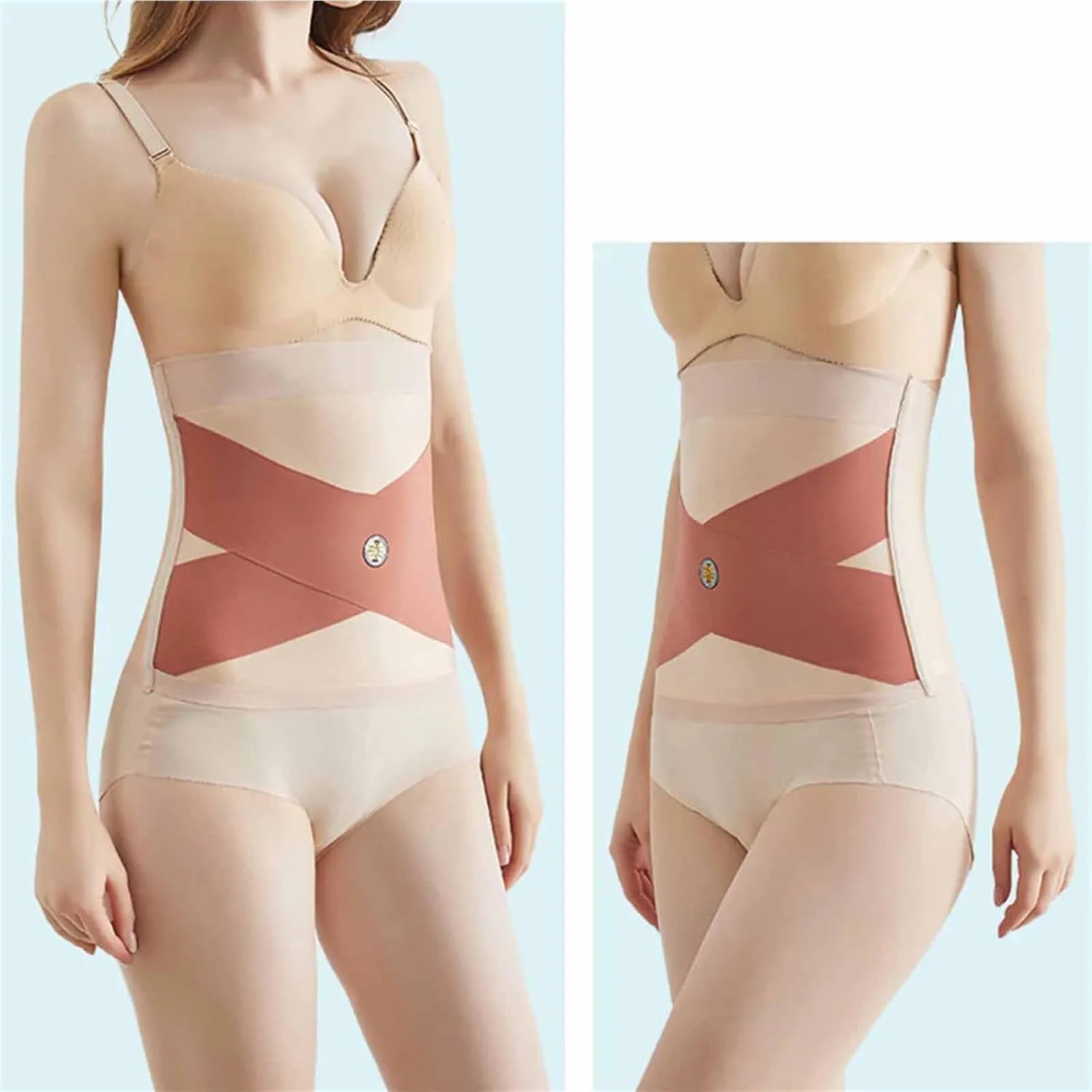 Women's Seamless Tummy Control Belt, Tummy Control High Waist Trainer Body Shaper, Wraps Works for Tighten Loose Skin