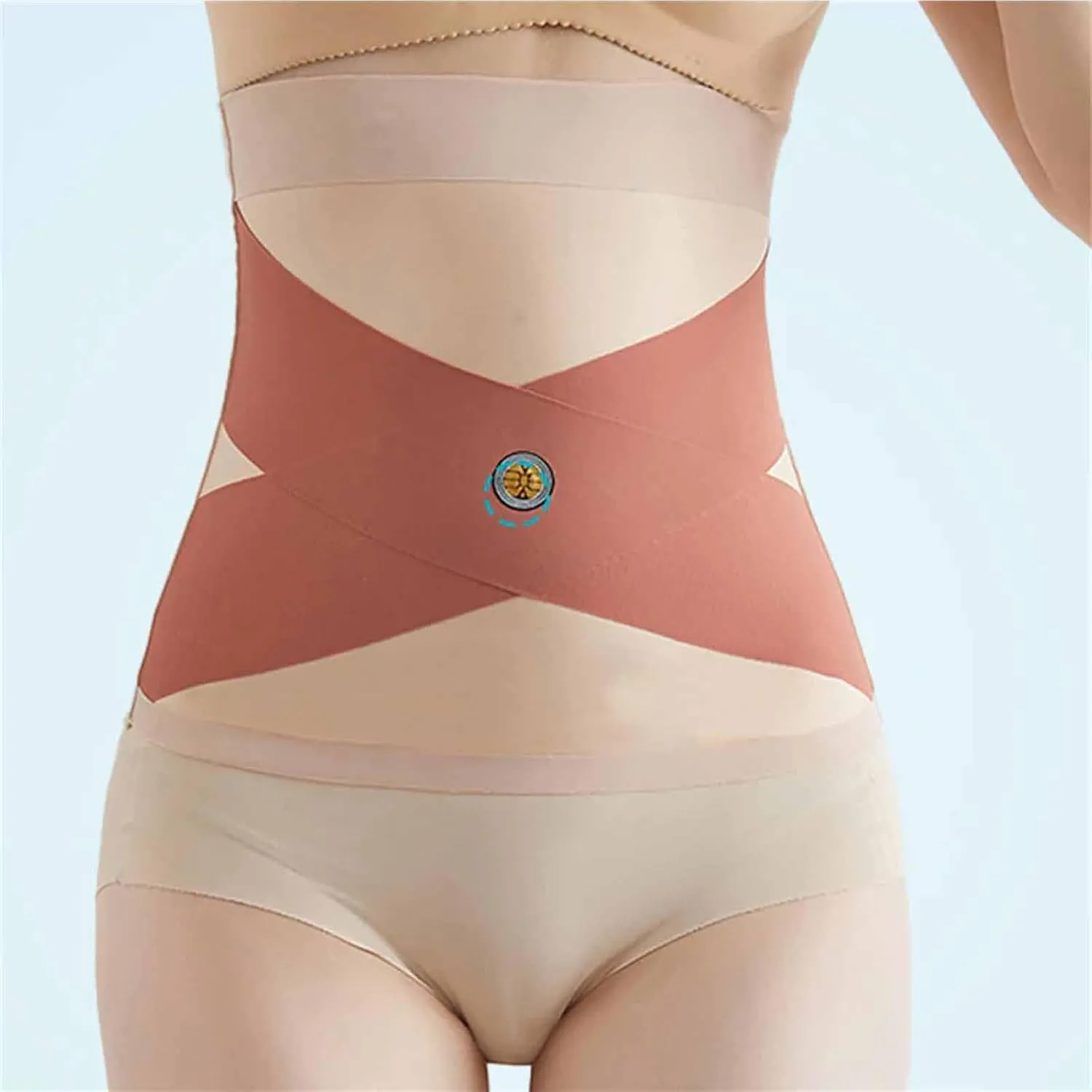 Women's Seamless Tummy Control Belt, Tummy Control High Waist Trainer Body Shaper, Wraps Works for Tighten Loose Skin