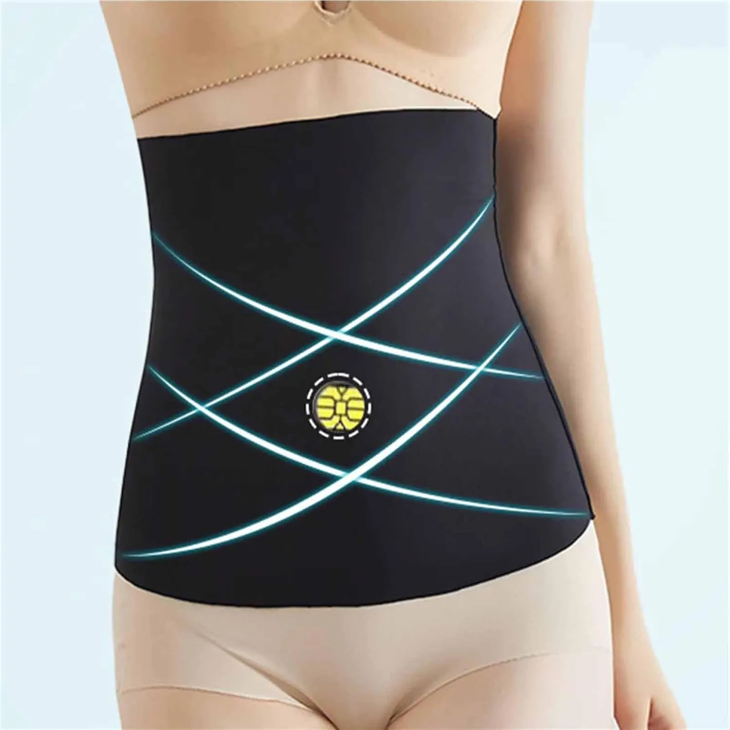 Women's Seamless Tummy Control Belt, Tummy Control High Waist Trainer Body Shaper, Wraps Works for Tighten Loose Skin